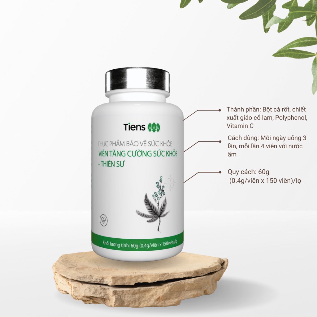 Viên tăng cường sức khỏe Thiên Sư chống oxy hoá tăng sức đề kháng hộp 150 viên