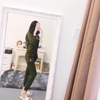 Bộ uni trơn nữ mặc nhà