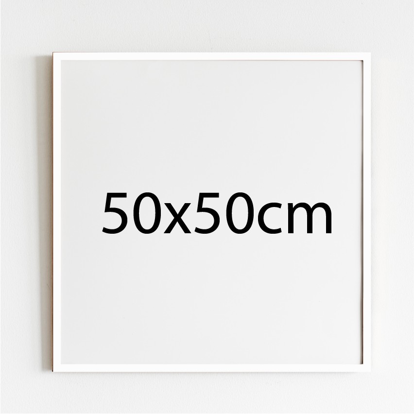 Tranh canvas in theo yêu cầu kích thước 50 50 cm khung màu tùy chọn tặng kèm đinh treo tranh