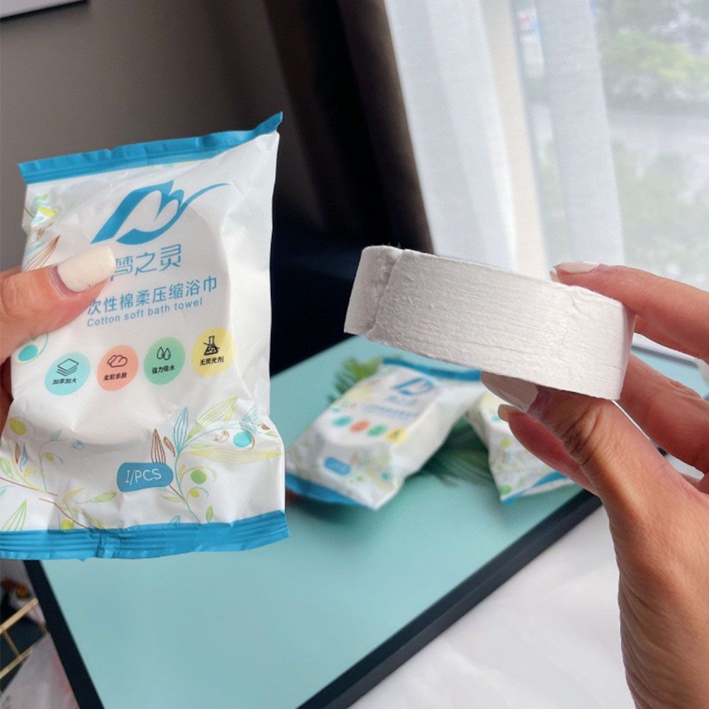Khăn Tắm Nén Dày Dặn Khô Nhanh Dùng Một Lần 70x140cm