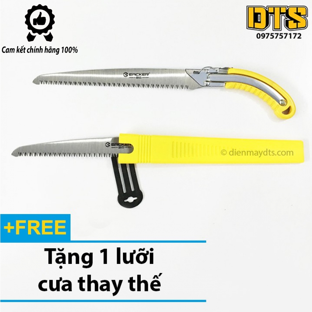 Cưa gỗ cầm tay cao cấp 350mm Eacker Barker - Có bao đựng - Tiêu chuẩn Hoa Kỳ (Tặng kèm 1 lưỡi cưa)