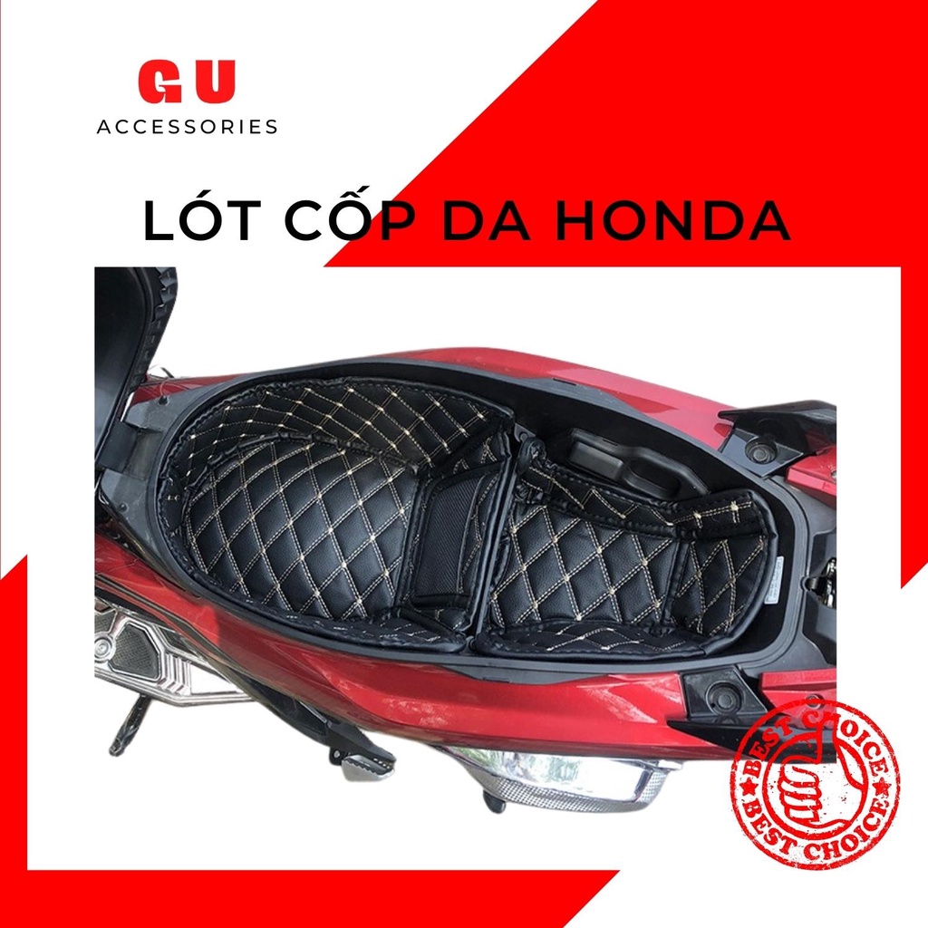 Lót cốp xe máy Honda Air Blade 2007-2012 thiết kế da cao cấp chống nóng có may kèm túi hàng chính hãng GU