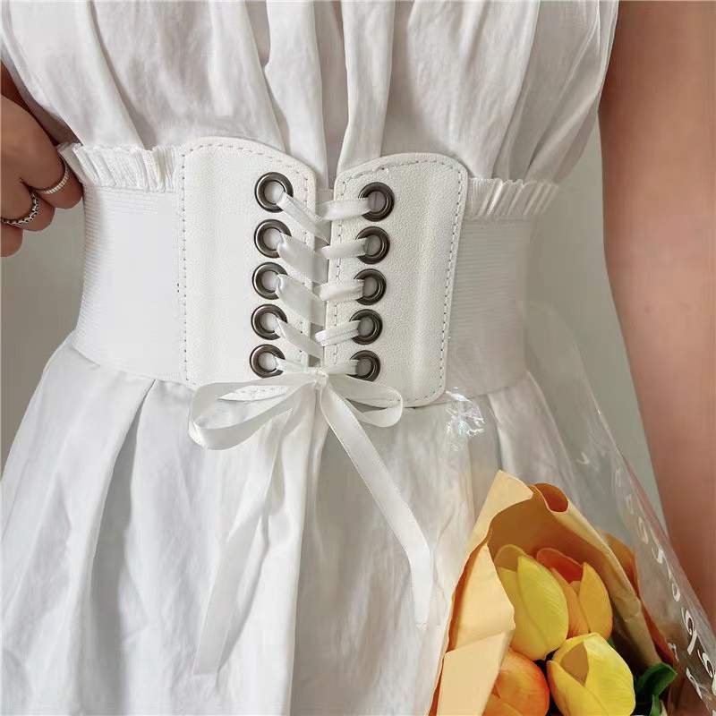 [ CÓ SẴN - FULLSIZE] Corset đai váy freesize khóa bấm Belt corset chun điệu cho nàng