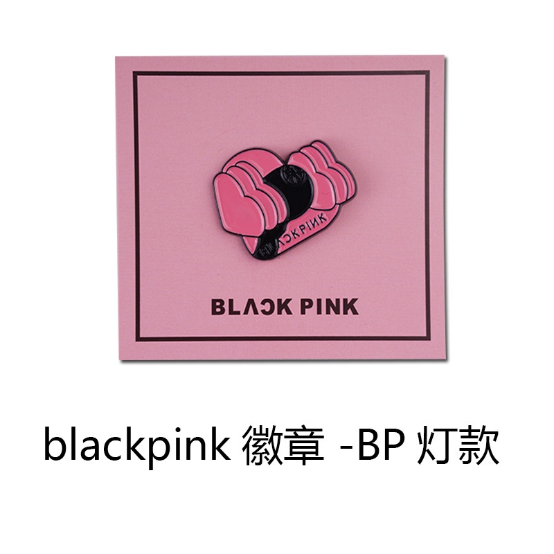Blackpink Metal Brooch Huy hiệu Chính thức cùng một phong cách Merch Hỗ trợ Blackpink