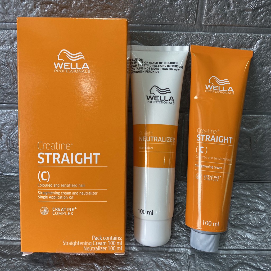 kEM Duỗi Tóc yêu chữ C Wella Creatine Straight 100ml X2 ( Mới)