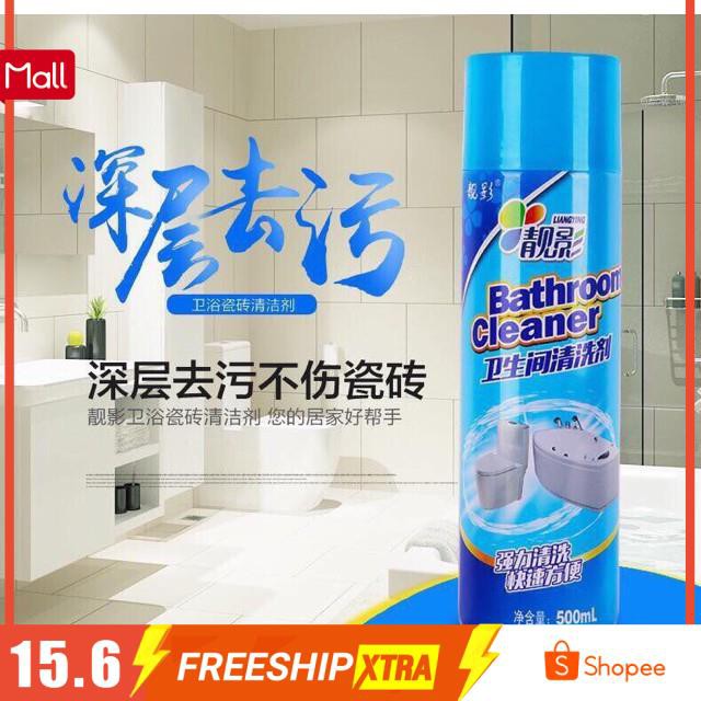 DUNG DỊCH XỊT TẨY RỬA BATHROOM CLEANER VỆ SINH PHÒNG TẮM NHÀ VỆ SINH WC SẠCH BÓNG TRONG 2 BƯỚC - KHÔNG CẦN CỌ RỬA