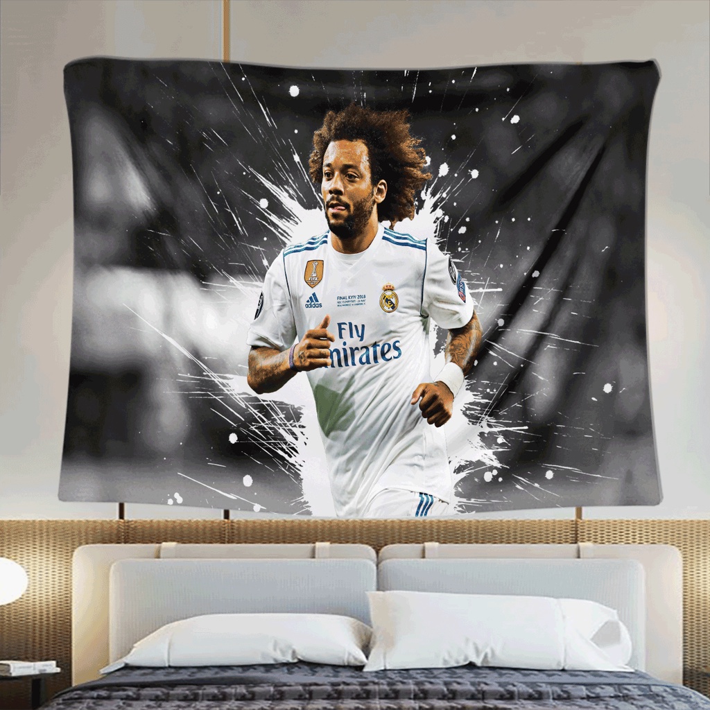 Tranh vải treo tường Decor Real Madrid FC câu lạc bộ bóng đá Thảm Decor phòng hot nhất