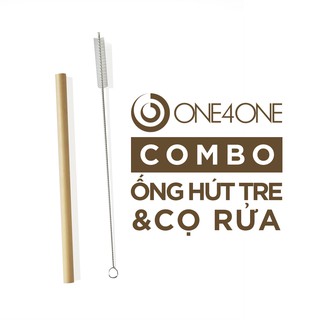 COMBO Ống Hút Tre và Cọ Rửa One4One