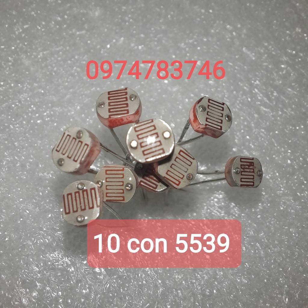 10 quang trở cảm biến ánh sánh 5506/5516/5528/5537/5539/5549/12528