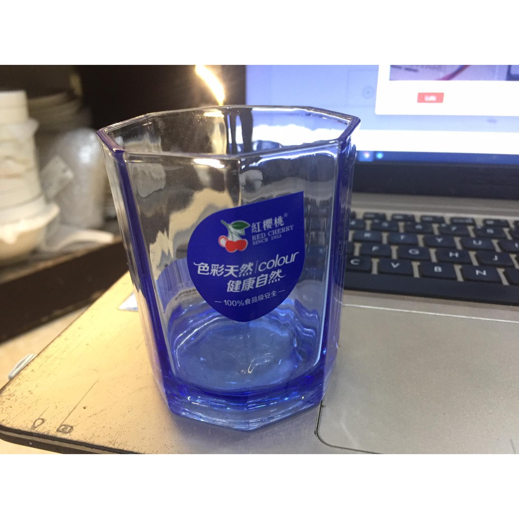 6 LY CỐC THỦY TINH NĂM CẠNH MÀU NÂU