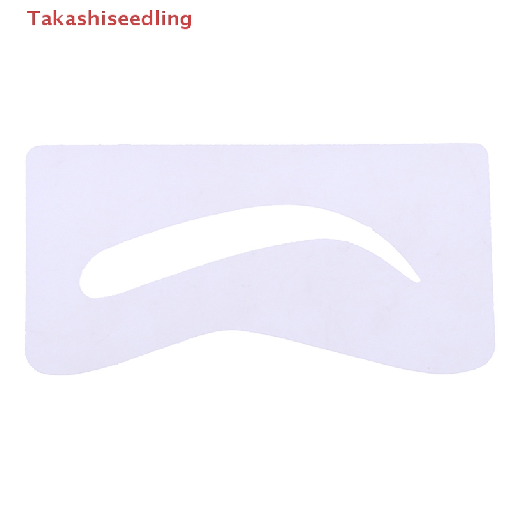 (Takashiseedling) 10 Pairs Eyebrow Shaper Shaping Stencil Grooming Charm Brow Card Template Makeup
