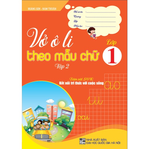 SÁCH - Vở ô li theo mẫu chữ lớp 1/2 (Kết nối tri thức với cuộc sống) - HAB
