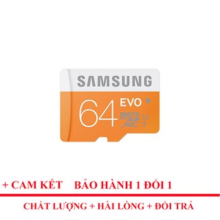 Thẻ nhớ micro sd 64g class 10 box sam sung chính hãng
