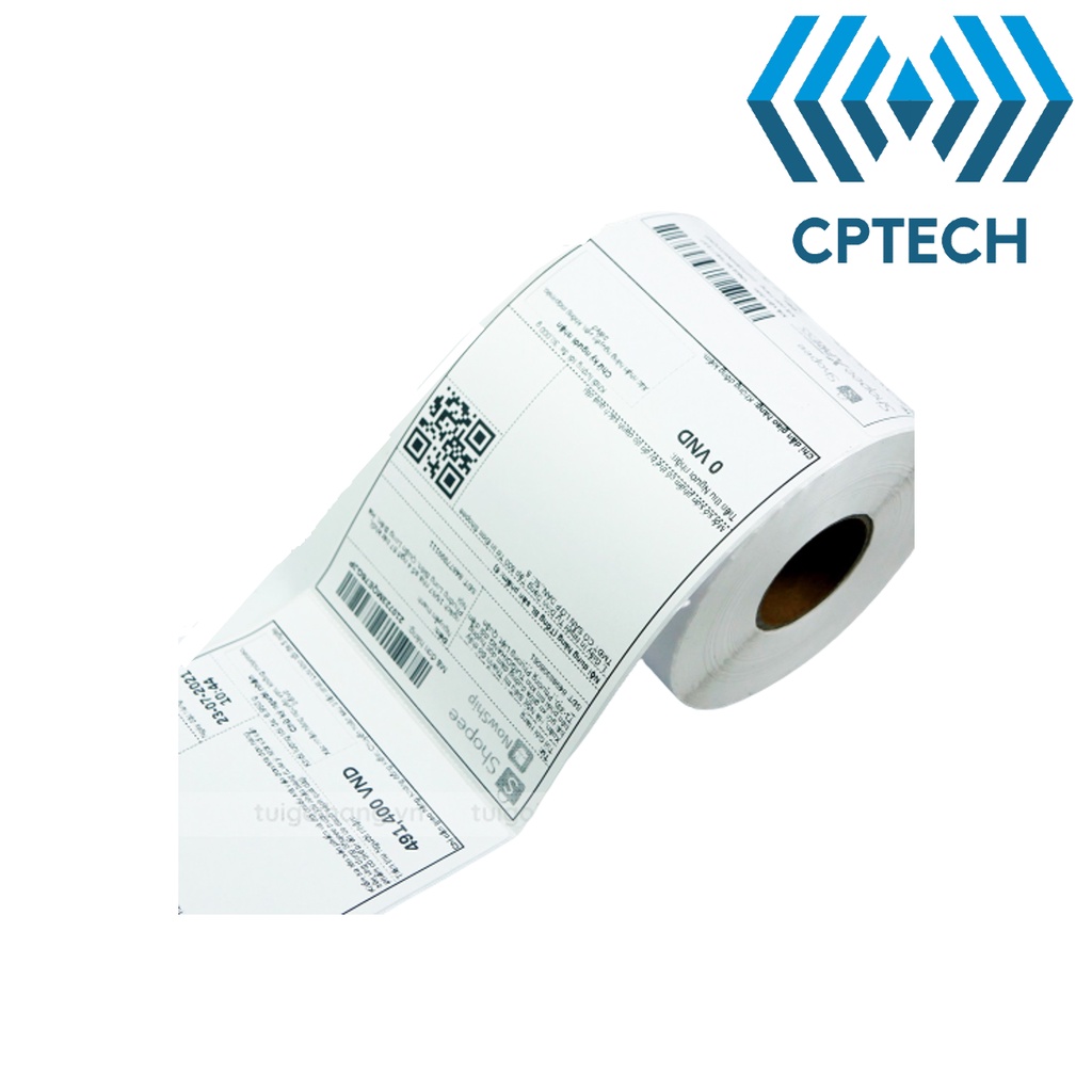 ( Cuộn 350 đơn)Giấy In Nhiệt Tự Dính A6 Cuộn 350 tờ Có Sẵn Lớp Dán, In Đơn Thương Mại Điện Tử