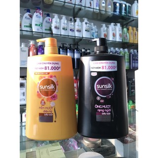 Dầu gội sunsilk 1,4kg vàng và đen