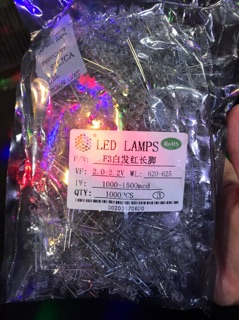 Gói (1000 con) bóng Led phi 5 (F5) 7 màu