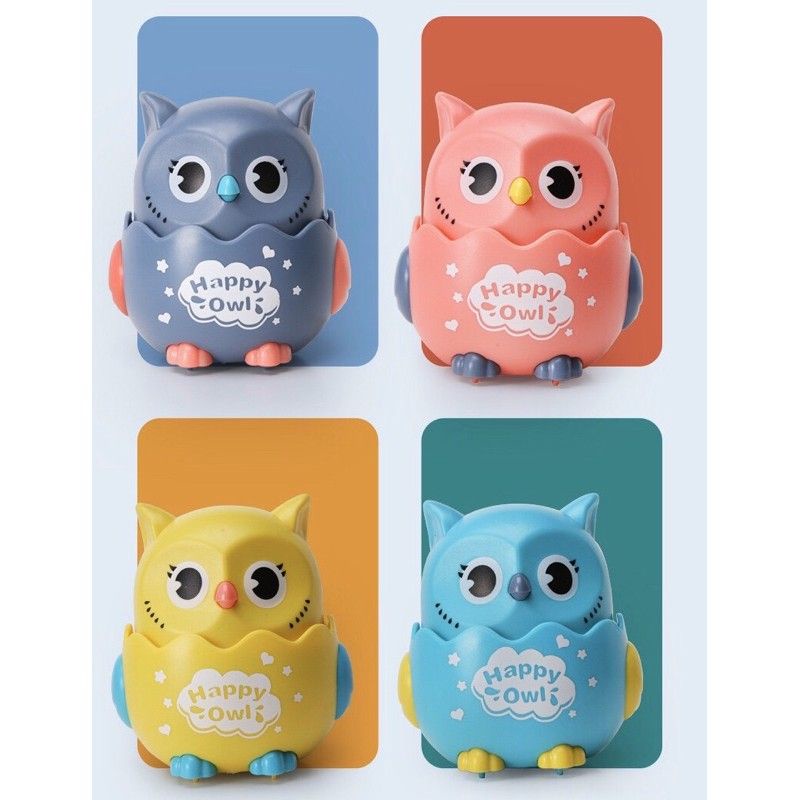 _Chim Cú Mèo Happy Owl Chạy Dây Cót Vui Nhộn_Đồ Chơi Vận Động