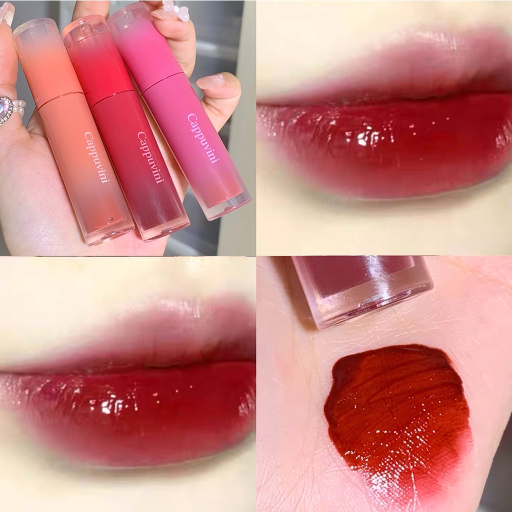 New 6 Colors Cute Lipgloss Bulk Moisturizer Lip Plumper Lip Gloss Cosmetics Reduce Lip Line Nutritious Liquid Lipstick Makeup