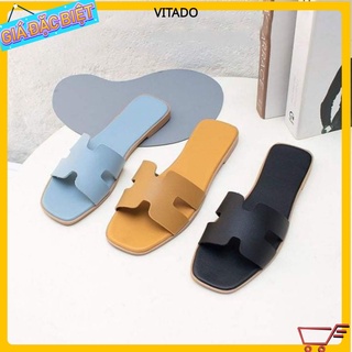 Dép thời trang quai ngang nữ đẹp 2021 chữ H