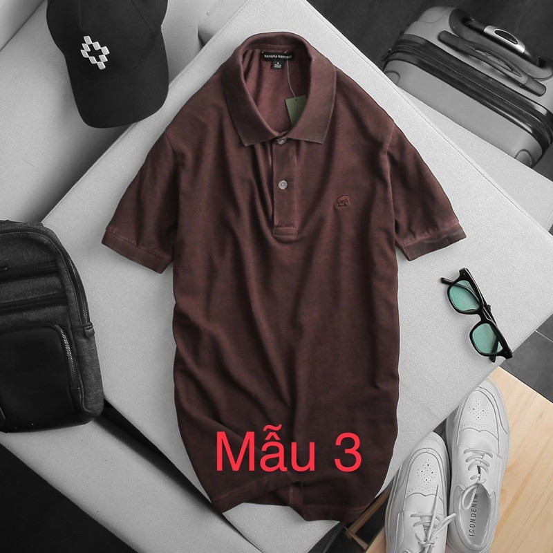 Áo Thun nam - Chất liệu vải cá sấu cotton 100% xịn wash enzim