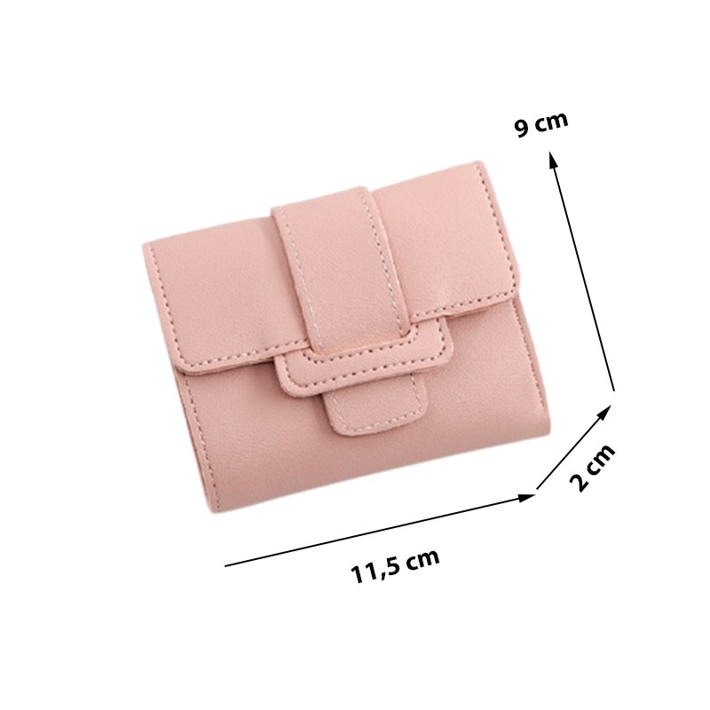 Ví Nữ 💜𝗙𝗥𝗘𝗘𝗦𝗛𝗜𝗣 💜Ví Ngắn Nữ Mini Cầm Tay Khóa Cài Chữ Thập Siêu Đẹp Gập 3 Bỏ Túi Nhiều Ngăn Tiện Dụng VD13 - VIMITA | BigBuy360 - bigbuy360.vn