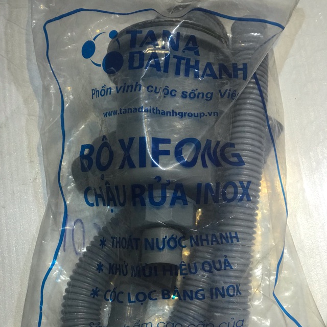 Bộ Xi Phông chậu rửa inox 1 hố