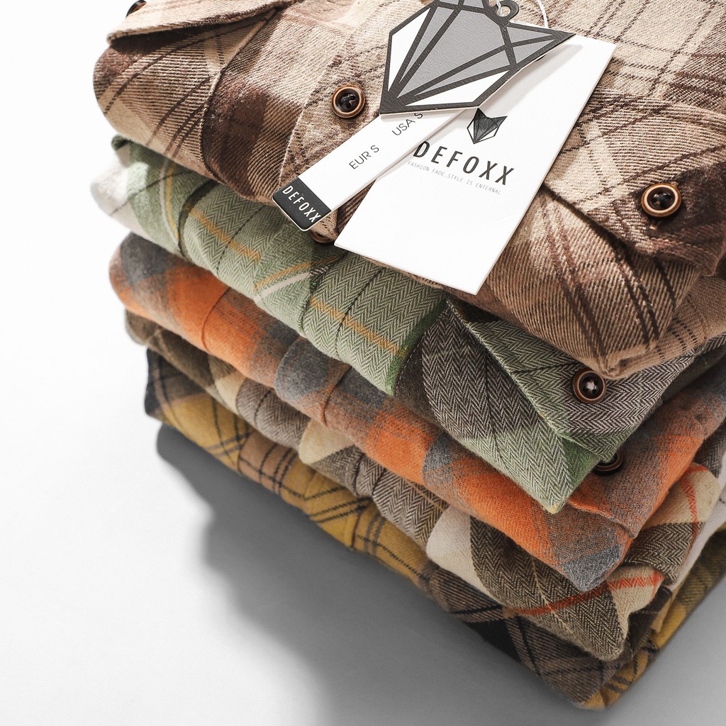 Aó sơ mi Flannel DEFOXX VNXK chính hãng