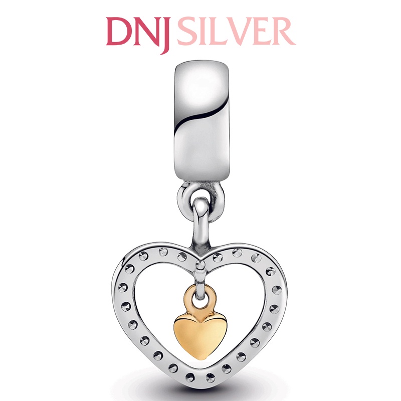 Charm bạc 925 cao cấp, hàng chuẩn bạc - Charm Forever in my Heart thích hợp để mix vòng tay charm - DN190