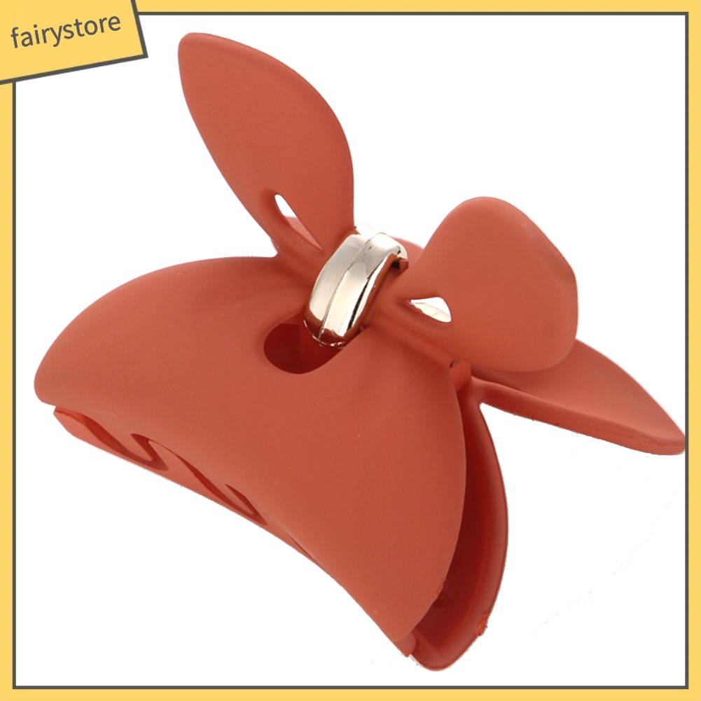 Kẹp tóc nhựa hình hàng cua màu kẹo xinh xắn