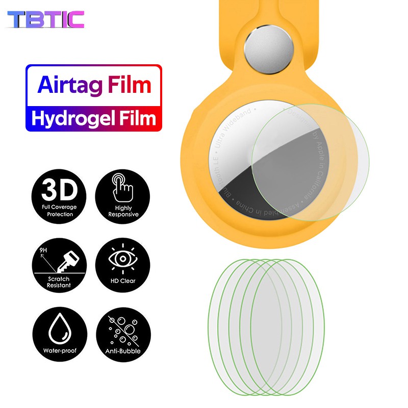 Miếng dán TBTIC bằng TPU hydrogel HD mềm siêu trong suốt hình tròn dành cho màn hình cảm ứng Apple Airtag