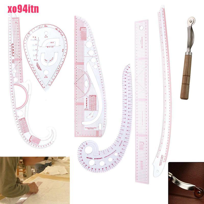 Set 7 Thước May Quần Áo Đa Năng Chuyên Dụng