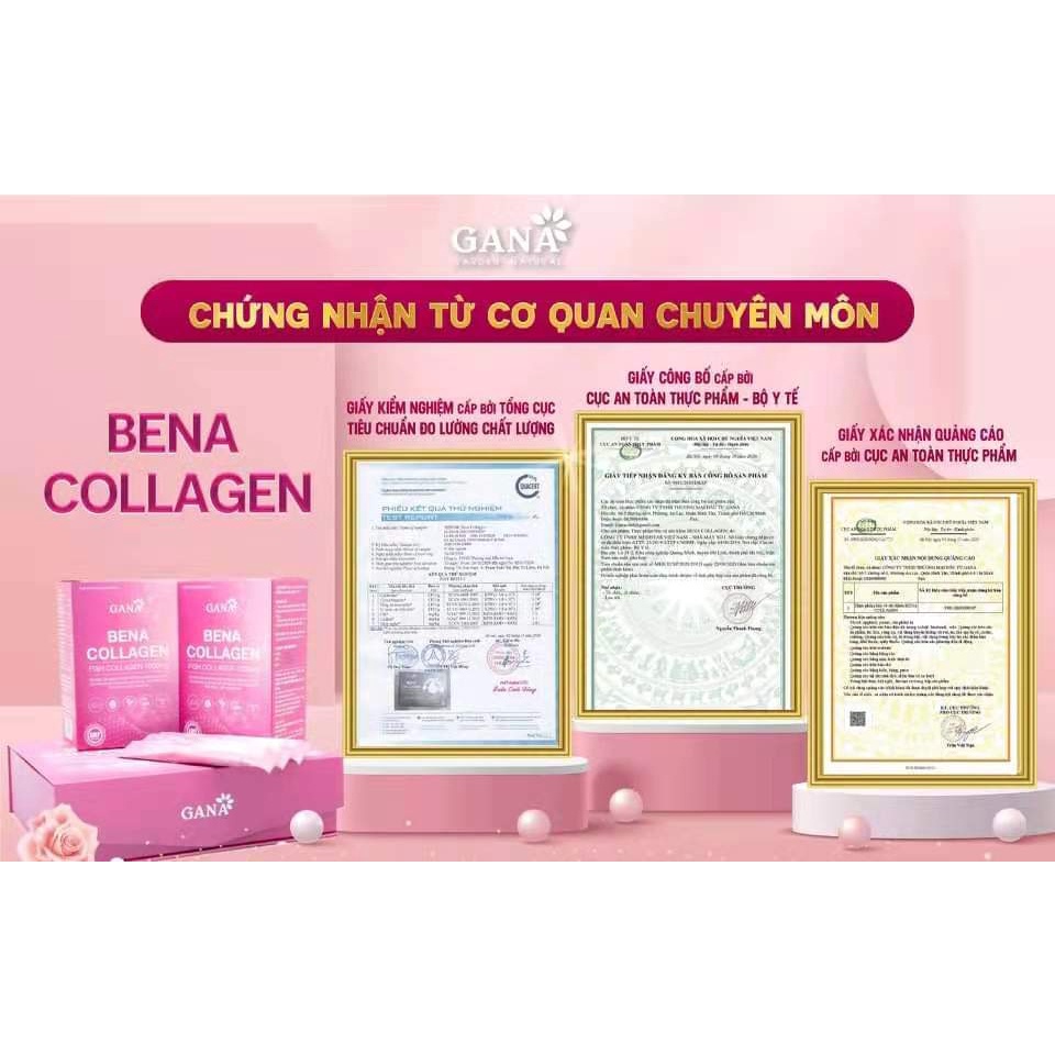 Bena collagen chính hãng giúp da trắng sáng căng bóng mịn màng