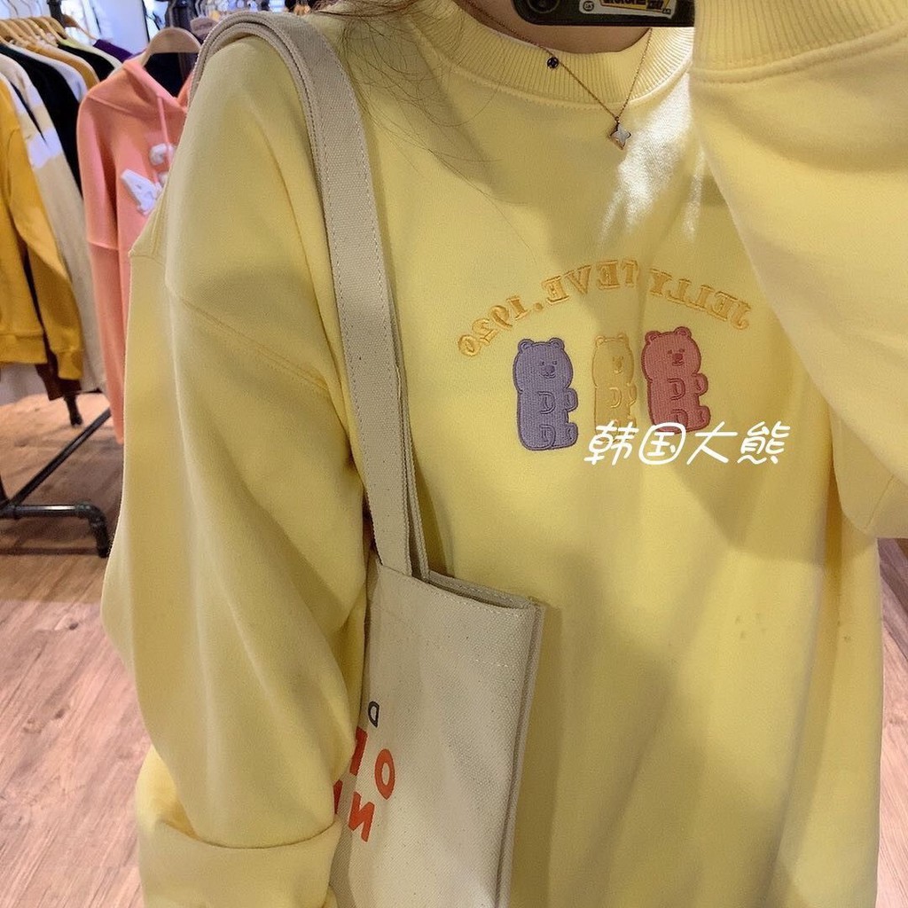 ÁO HOODIE THÊU 3 CHÚ GẤU FULL MÀU XINH XẮN NHÀ NA | BigBuy360 - bigbuy360.vn