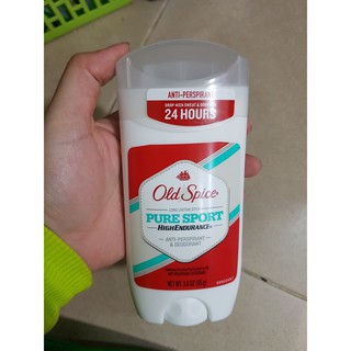 sáp lăn khử mùi Old Spice Pure Sport 24h 85g (màu trắng)