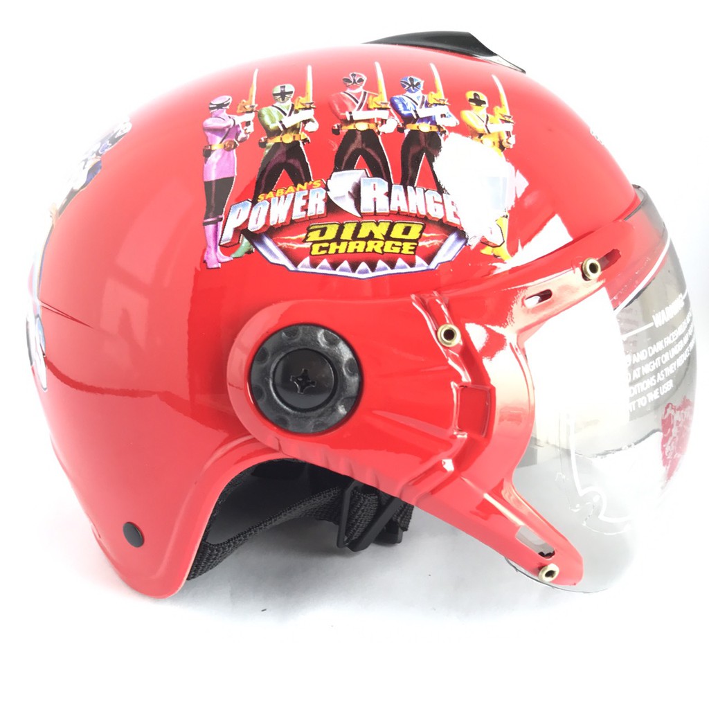 Mũ bảo hiểm trẻ em có kính siêu đẹp dành cho bé từ 3 đến 6 tuổi - V&amp;S Helmet - Đỏ siêu nhân - VS103KS