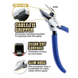 Kìm xiết và cắt dây rút nhựa tsunoda kbn-125/ kbn-150