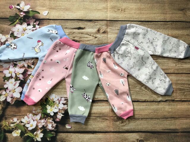 Set 10 quần chục nỉ lót lông cho bé