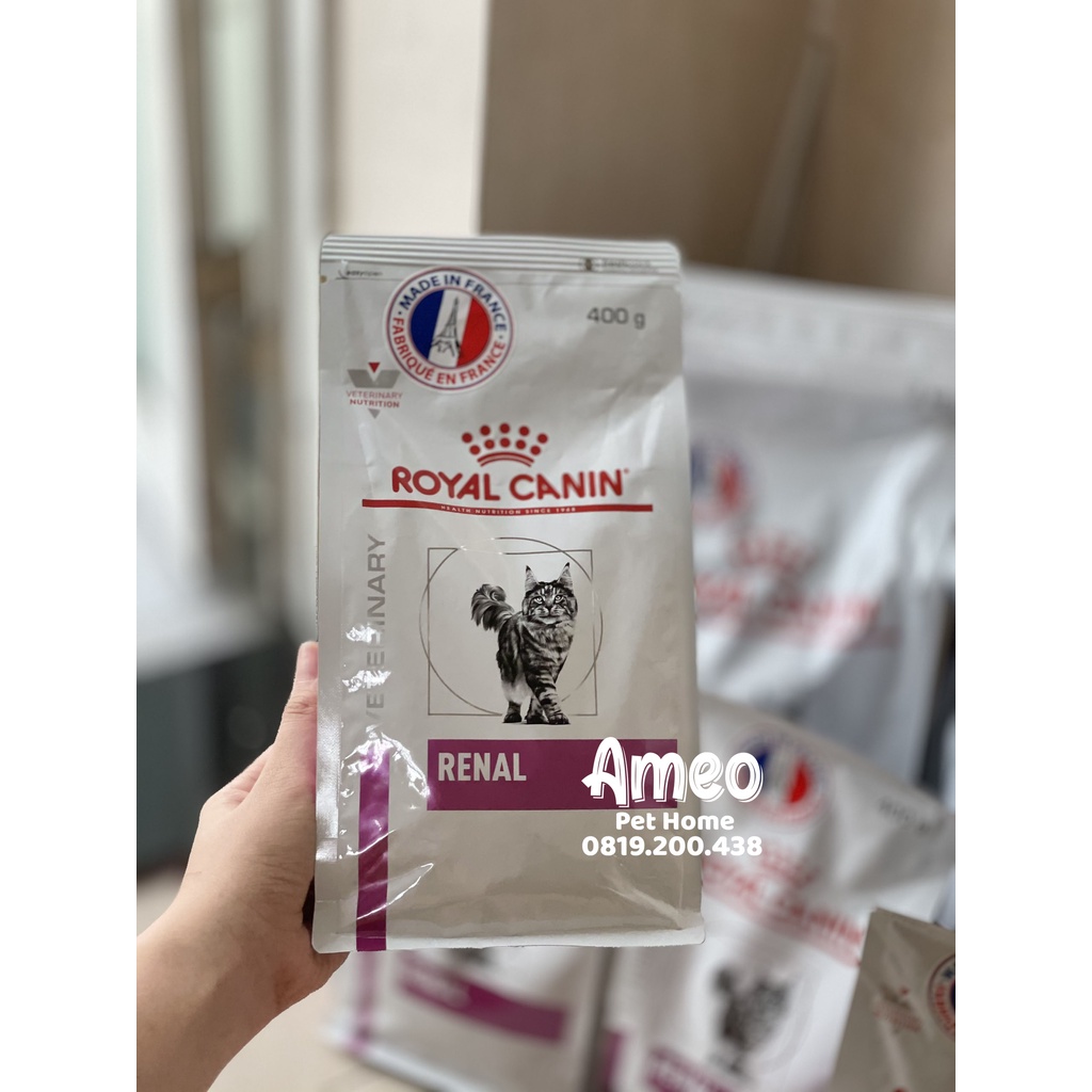 [Mẫu mới] Hạt Royal Canin Renal 2kg cho mèo bị thận | Thức ăn cho mèo bị bệnh thận Royal Canin Renal 400g