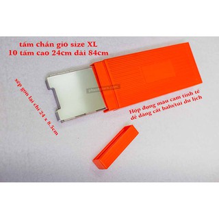 [Freeship 50K] Tấm Chắn Gió 10 miếng size XL 24cm gấp gọn dùng cho bếp gas và bếp cồn cắm trại du lịch dã ngoai