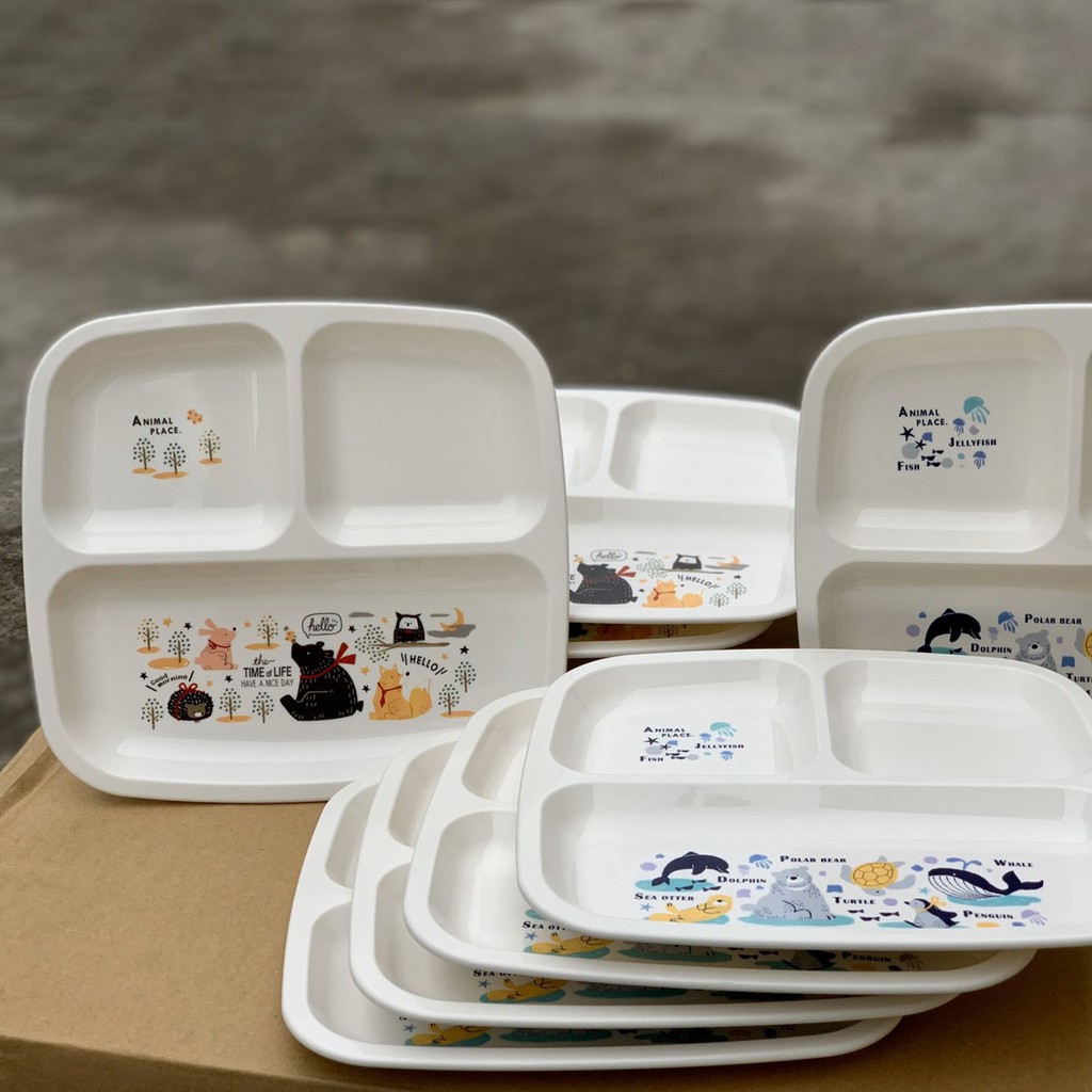 Bát, Khay, Thìa, Đũa Cho Bé Nhựa An Toàn NK Nhật - Larva Store