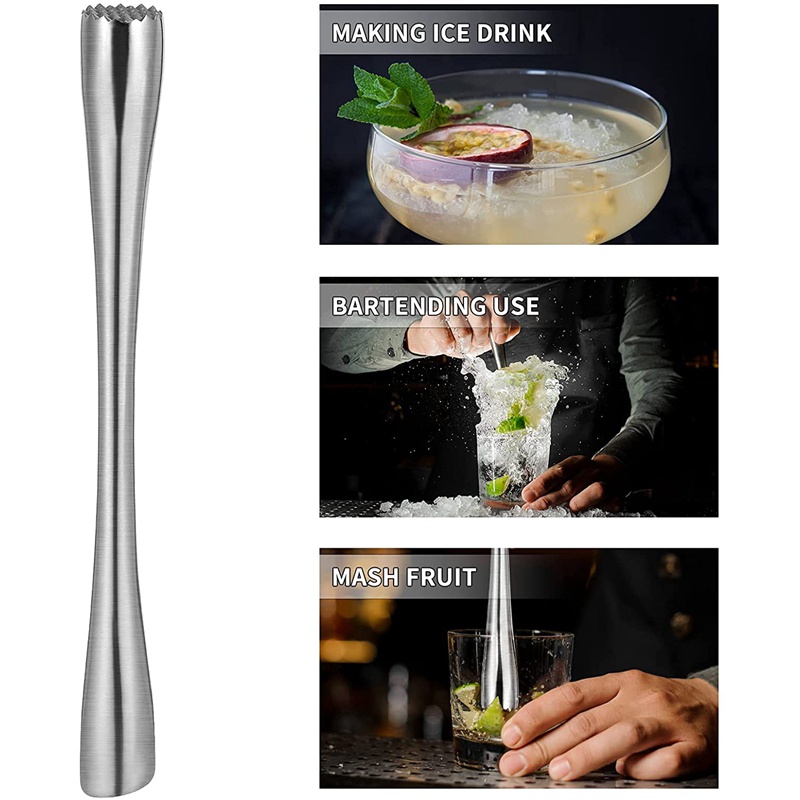 Dụng Cụ Nghiền Đá Cocktail Bằng Thép Không Gỉ 26Cm