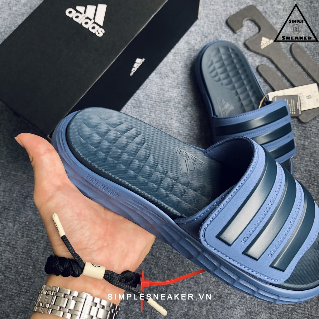 Dép Adidas Duramo 💙FREESHIP💙 Dép Duramo Quai Dán Chính Hãng - Adidas Duramo SL Slides Chuẩn Auth - Simple Sneaker