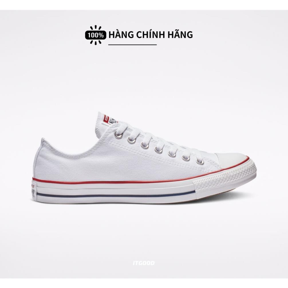 😸 Giày Converse Chuck Taylor Classic White - Cổ Thấp Trắng [Chính hãng]