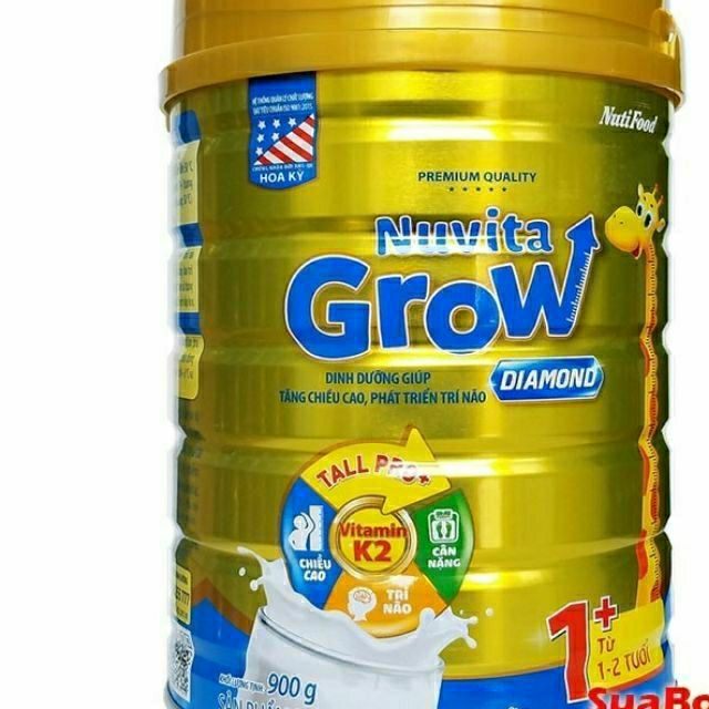 Sữa Nuvita GroW Diamond 1+ 900g (trẻ từ 1_ 2 tuổi)