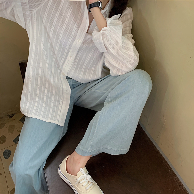 Áo Sơ Mi Tay Dài Kiểu Dáng Trẻ Trung Năng Động Cá Tính Cho Nữ