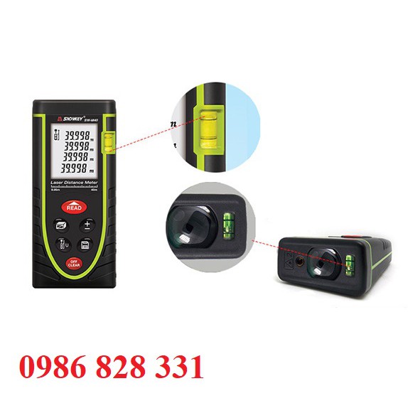 Thước đo khoảng cách laser SNDWAY SW-M50 phạm vi đo 50M