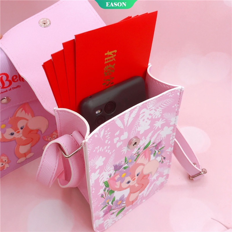 Sanrio Túi Đeo Vai Đựng Điện Thoại Hình Cáo Hoạt Hình Nhỏ Nhắn Đáng Yêu Có Khóa Từ Tính