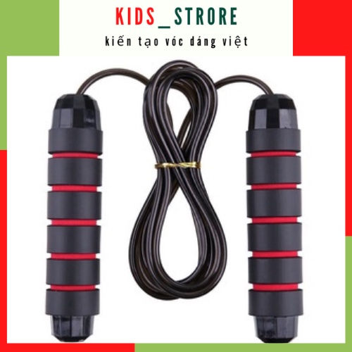 Dây nhảy giảm cân đốt mỡ bụng lõi thép đàn hồi kèm tạ 2.7m tập thể dục gym muay thái tại nhà