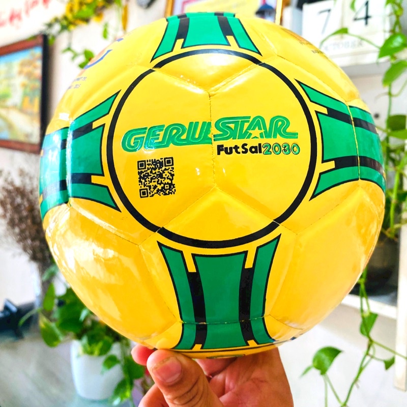Bóng Đá Futsal 2030 Geru Xanh lá ⚽️Tặng kèm kim bơm,túi đựng bóng Shop Cam kết bóng chính hãng 100%