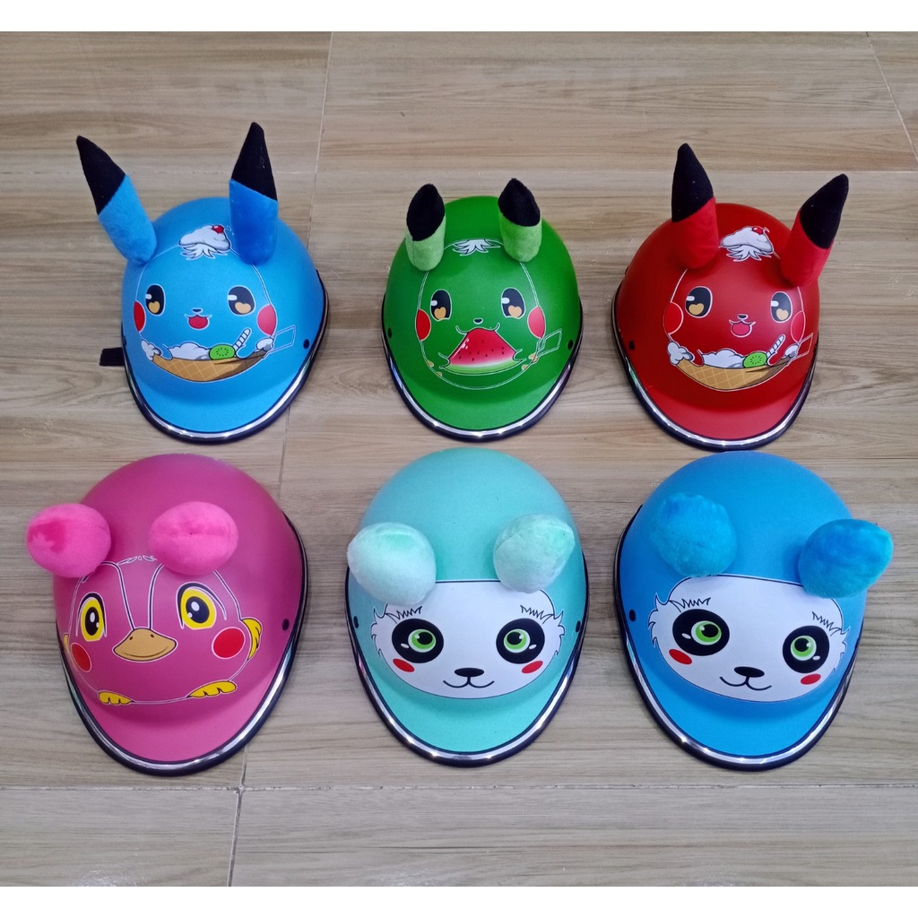 Mũ Bảo Hiểm Pikachu Trẻ Em SIDOMI, Cho Bé Từ 1- 3 Tuổi